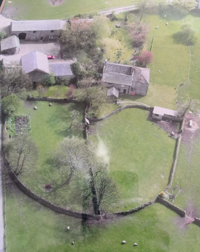 Aerial shot of Goytside Farm complex